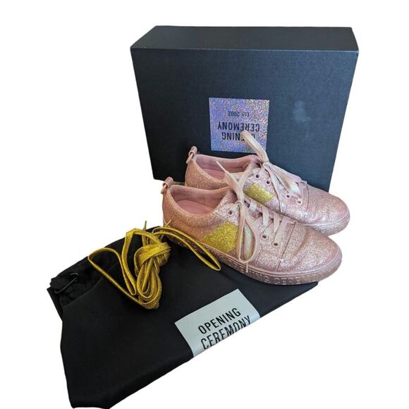 Opening Ceremony Pink Glitter Sneakers La Cienega As Seen on Taylor Swift 6.5 - Picture 2 of 12